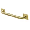 Hot Claremont 16" Brass Decorative Grab Bar in Brushed Brass Grab Bars