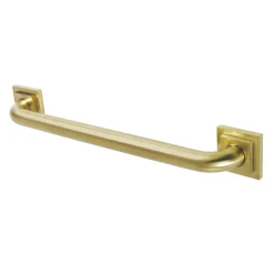 Discount Claremont 18" Brass Decorative Grab Bar in Brushed Brass Grab Bars