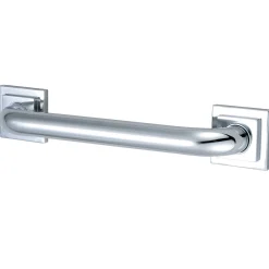 Discount Claremont 18" Brass Decorative Grab Bar in Polished Chrome Grab Bars