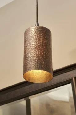 New 4" Copper Round Cylinder Pendant Light Shade Pendants