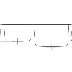 Dawn ASU110 30" Double Bowl Undermount 18 Gauge Stainless Steel Kitchen Sink Stainless Steel Sinks|Double Bowl Sinks