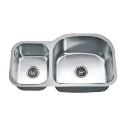 Best Dawn ASU107 35" Double Bowl Undermount Stainless Steel Kitchen Sink Stainless Steel Sinks|Double Bowl Sinks
