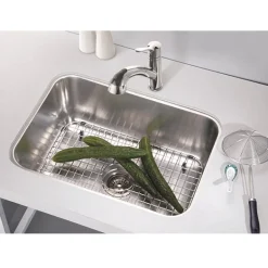 Discount Dawn ASU2316 Single Bowl 25" Undermount Stainless Steel Kitchen Sink Stainless Steel Sinks|Single Bowl Sinks