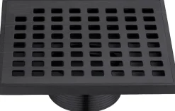 Hot Dawn Brisbane River Series Square Shower Drain 5"L Dark Brown Finished Shower Drains