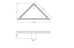 Outlet Dawn Colorado River Series - Triangle Shower Drain Shower Drains