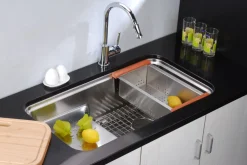 Online Dawn COL018 Stainless Steel Sink Colander For DSU3018 Colanders