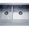 Clearance Dawn DAF3321L 33" Double Bowl Apron Front Stainless Steel Sink Stainless Steel Sinks|Double Bowl Sinks