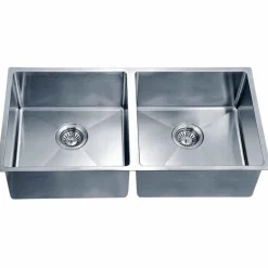 Best Dawn 35" Equal Double Bowl Undermount Kitchen Sink, with Small Radius Corners Stainless Steel Sinks|Double Bowl Sinks