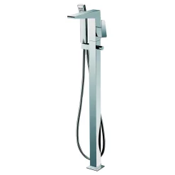 Sale Dawn Floor Mount Freestanding Bathtub Filler Faucet with Hand Held Shower, Lever Handle Tub Faucets