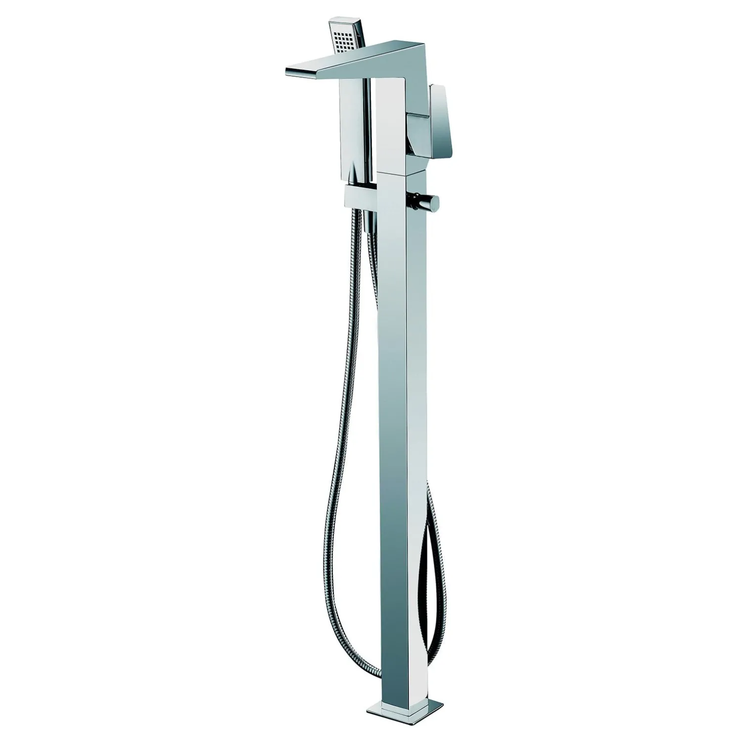 Sale Dawn Floor Mount Freestanding Bathtub Filler Faucet with Hand Held Shower, Lever Handle Tub Faucets