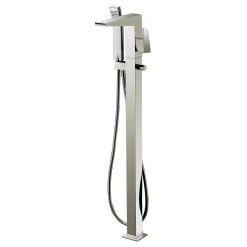 Sale Dawn Floor Mount Freestanding Bathtub Filler Faucet with Hand Held Shower, Lever Handle Tub Faucets