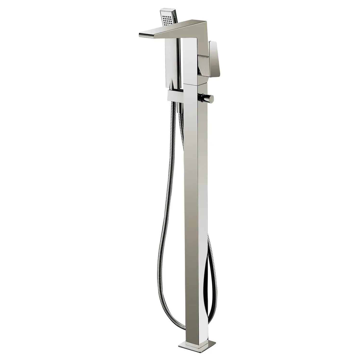 Sale Dawn Floor Mount Freestanding Bathtub Filler Faucet with Hand Held Shower, Lever Handle Tub Faucets