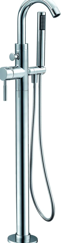 Dawn Floor Mount Freestanding Bathtub Filler Faucet with Hand Held Shower Tub Faucets