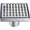 Hot Dawn LBE050504 Brisbane River Series - Square Shower Drain 5"L (Stamping technique & press in the base) Shower Drains