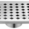 Hot Dawn Shower Square Drain - Mississippi River Series Shower Drains