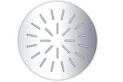 Online Dawn Single Function Round Rain Showerhead in Chrome Shower Heads