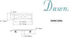 New Dawn Stainless Steel Shower Drain Channel for Hot Mop Shower Drains