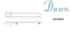 Dawn Stainless Steel Shower Drain Channel Side Outlet with Adjustable Feet Shower Drains
