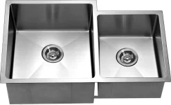 Hot Dawn Undermount Extra Small Corner Radius Double Bowls Stainless Steel Sinks|Double Bowl Sinks