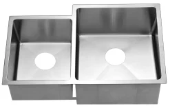 Hot Dawn Undermount Extra Small Corner Radius Double Bowls Stainless Steel Sinks|Double Bowl Sinks