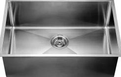 New Dawn XSR251610 Undermount Extra Small Corner Radius Single Bowl Kitchen Sink Stainless Steel Sinks|Single Bowl Sinks