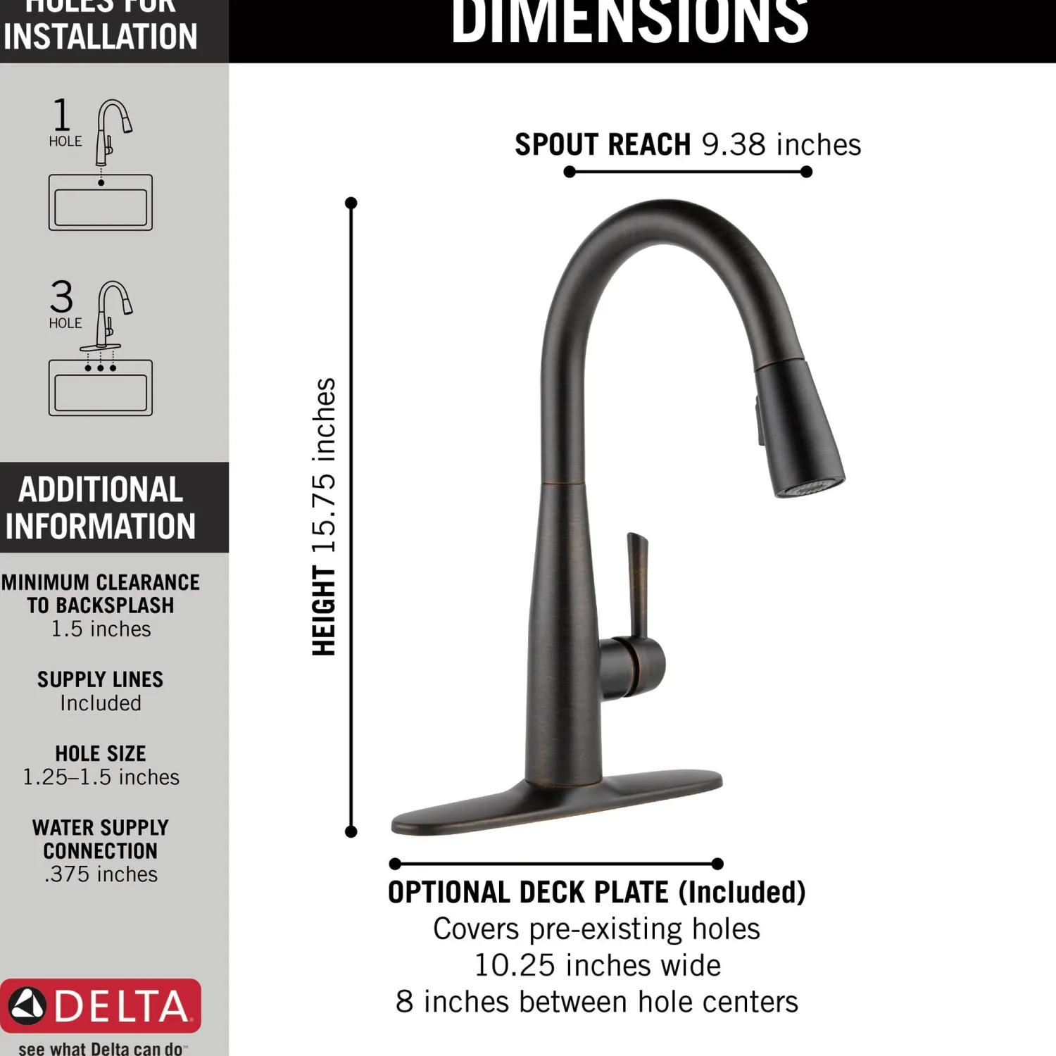 New Essa Single Handle Pull-Down Kitchen Faucet Single Hole