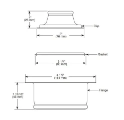 Discount Kitchen Disposal And Flange Stopper Sink Drains, Disposer Flanges & Air Gaps|Garbage Disposals & Parts