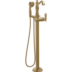 Single Handle Floor Mount Tub Filler Hand Shower Tub Faucets