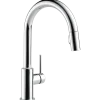 Discount Trinsic Single Handle Limited Swivel Pull-Down Kitchen Faucet Single Hole
