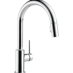 Discount Trinsic Single Handle Limited Swivel Pull-Down Kitchen Faucet Single Hole