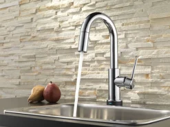 Sale Trinsic Single Handle Pull-Down Bar Faucet with TouchO Technology Touchless, Sensor And Tap Activated Kitchen Faucets|Single Hole