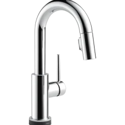 Sale Trinsic Single Handle Pull-Down Bar Faucet with TouchO Technology Touchless, Sensor And Tap Activated Kitchen Faucets|Single Hole