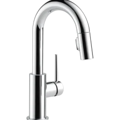 New Trinsic Single Handle Pull-Down Bar/Prep Kitchen Limited Swivel Bar Faucets