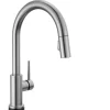 Clearance Trinsic Single-Handle Pull-Down Kitchen Faucet with TouchO | Hands Free and Touch Touchless, Sensor And Tap Activated Kitchen Faucets|Single Hole