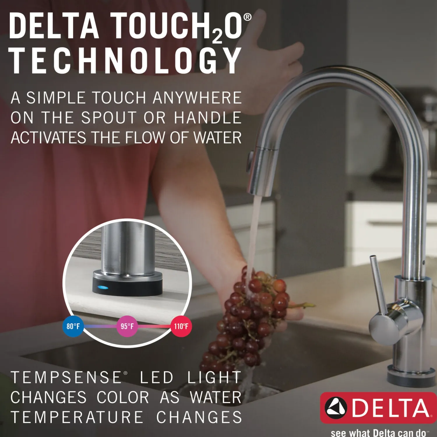 Clearance Trinsic VoiceIQ™ Single-Handle Pull-Down Kitchen Faucet with TouchO Technology Touchless, Sensor And Tap Activated Kitchen Faucets|Single Hole