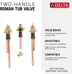 Sale Two Handle Tub Filler Deckmount Rough-in Tub Faucets
