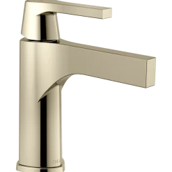 Hot Zura Single Handle Bathroom Faucet with Drain in Polished Nickel Single Hole