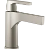 Discount Zura Single Handle Bathroom Faucet with Drain in Stainless Single Hole