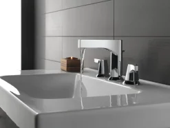 New Zura Two Handle Widespread Bathroom Faucet In Chrome 8" Widespread