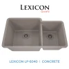 32" Double Bowl 60/40 Quartz Composite Sink Drop-In / Top Mount Sinks|Double Bowl Sinks