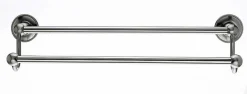 Sale 18" Double Towel Bar With Beaded Detail In Brushed Satin Nickel Top Knobs|Brushed Nickel Hardware