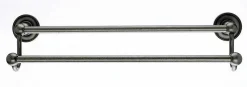 Discount Ed7Apa 18" Double Towel Bar With Beaded Detail In Antique Pewter Top Knobs|Towel Bars