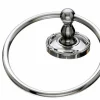 Best Ed5Bsne Towel Ring With Ribbon & Reed Detail In Brushed Satin Nickel Top Knobs|Brushed Nickel Hardware