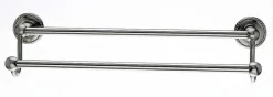 New Ed7Bsnf 18" Double Towel Bar With Rope Detail In Brushed Satin Nickel Top Knobs|Brushed Nickel Hardware
