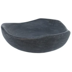 Best Black Limestone Freeform Vessel Sink Above Counter / Vessel Sinks