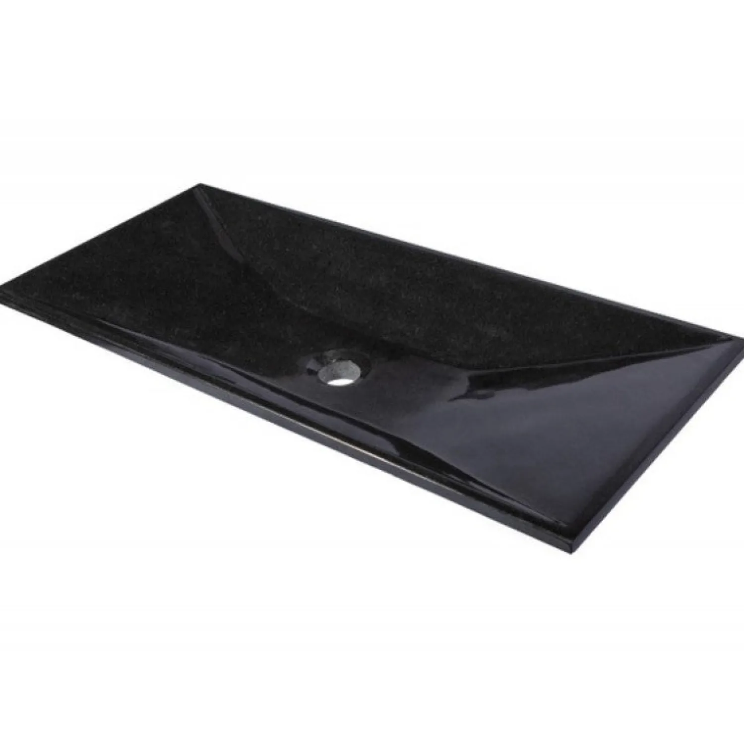 Clearance Black Ultra Modern Granite Sink Above Counter / Vessel Sinks
