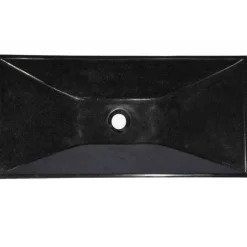 Clearance Black Ultra Modern Granite Sink Above Counter / Vessel Sinks