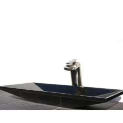Clearance Black Ultra Modern Granite Sink Above Counter / Vessel Sinks