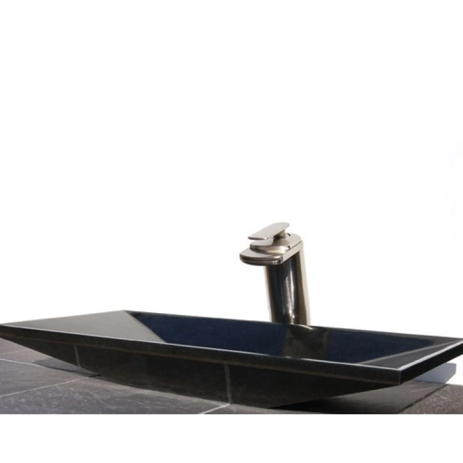 Clearance Black Ultra Modern Granite Sink Above Counter / Vessel Sinks