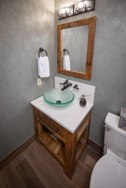 Online Clear Swirls Glass Vessel Sink Above Counter / Vessel Sinks